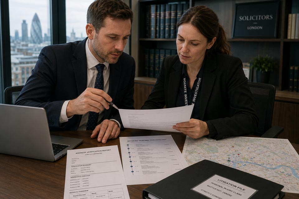 How Private Investigators Help Solicitors: Witness Tracing and Litigation Support